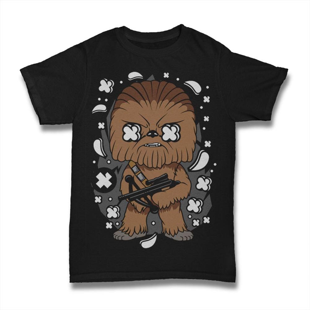 ULTRABASIC Men's T-Shirt Legendary Bipedal - Warrior - Fictional Character  chewbacca superhero stormtrooper falcon millenium galaxy freedom action casual men women election toddler cotton tees styles series universe film star youth kids generation birthday gift family personalized animated figure humour chewbaca valentine
