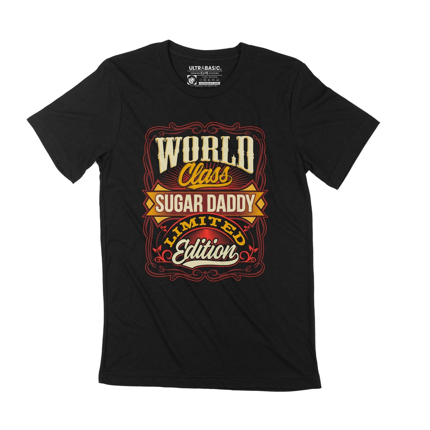 ULTRABASIC Men's T-Shirt World Class Sugar Daddy Vintage Casual Limited Edition