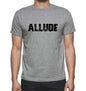 Allude Grey Mens Short Sleeve Round Neck T-Shirt 00018 - Grey / S - Casual