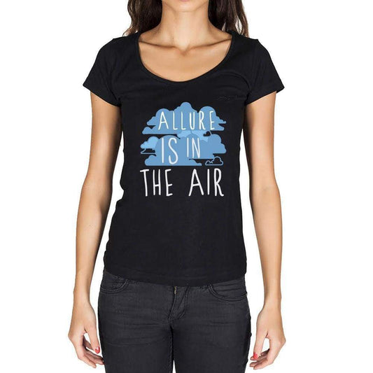 Allure In The Air Black Womens Short Sleeve Round Neck T-Shirt Gift T-Shirt 00303 - Black / Xs - Casual