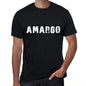 Amargo Mens T Shirt Black Birthday Gift 00550 - Black / Xs - Casual