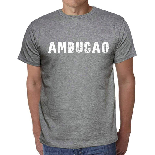 Ambucao Mens Short Sleeve Round Neck T-Shirt 00035 - Casual
