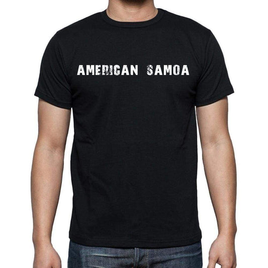 American Samoa T-Shirt For Men Short Sleeve Round Neck Black T Shirt For Men - T-Shirt