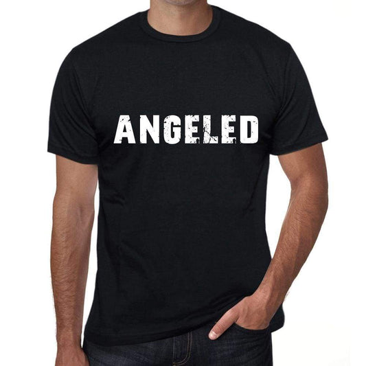 Angeled Mens Vintage T Shirt Black Birthday Gift 00555 - Black / Xs - Casual