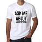 Ask Me About Misbelieving White Mens Short Sleeve Round Neck T-Shirt 00277 - White / S - Casual
