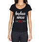 Badass Since 2032 Womens T-Shirt Black Birthday Gift 00432 - Black / Xs - Casual