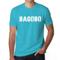 Bagobo Mens Short Sleeve Round Neck T-Shirt - Blue / S - Casual