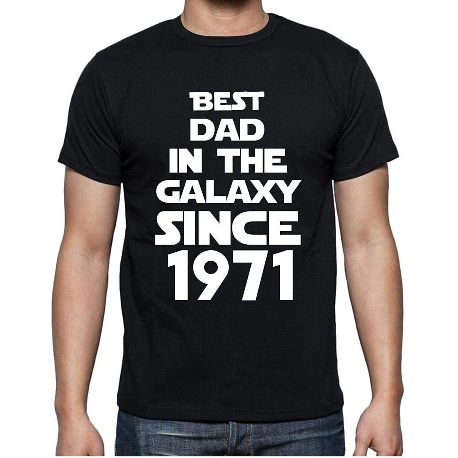 Best Dad 1971 Best Dad Mens T Shirt Black Birthday Gift 00112 - Black / Xs - Casual