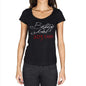 Birthday Girl 2031 Black Womens Short Sleeve Round Neck T-Shirt 00099 - Black / Xs - Casual