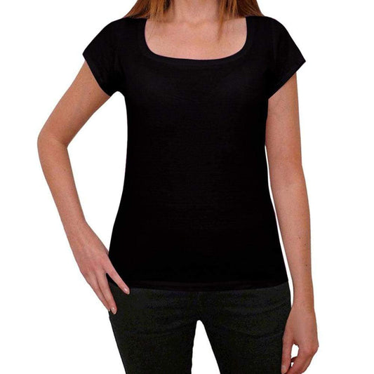 Black Womens Plain T-Shirt Birthday Gift 00520 - Xs / Black - Casual