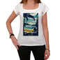 Blackpool Pura Vida Beach Name White Womens Short Sleeve Round Neck T-Shirt 00297 - White / Xs - Casual