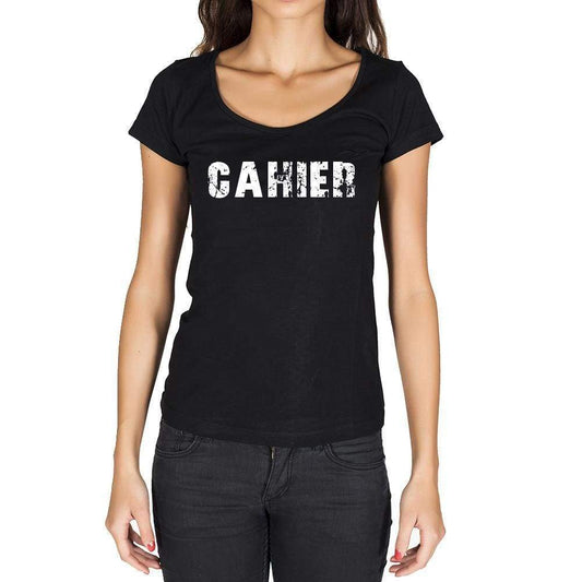 Cahier French Dictionary Womens Short Sleeve Round Neck T-Shirt 00010 - Casual