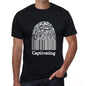 Captivating Fingerprint Black Mens Short Sleeve Round Neck T-Shirt Gift T-Shirt 00308 - Black / S - Casual