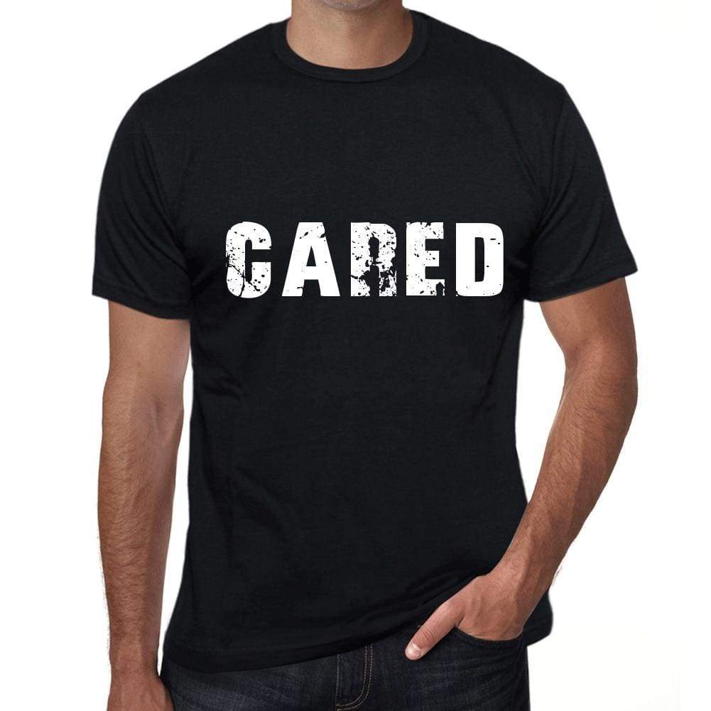 Cared Mens Retro T Shirt Black Birthday Gift 00553 - Black / Xs - Casual
