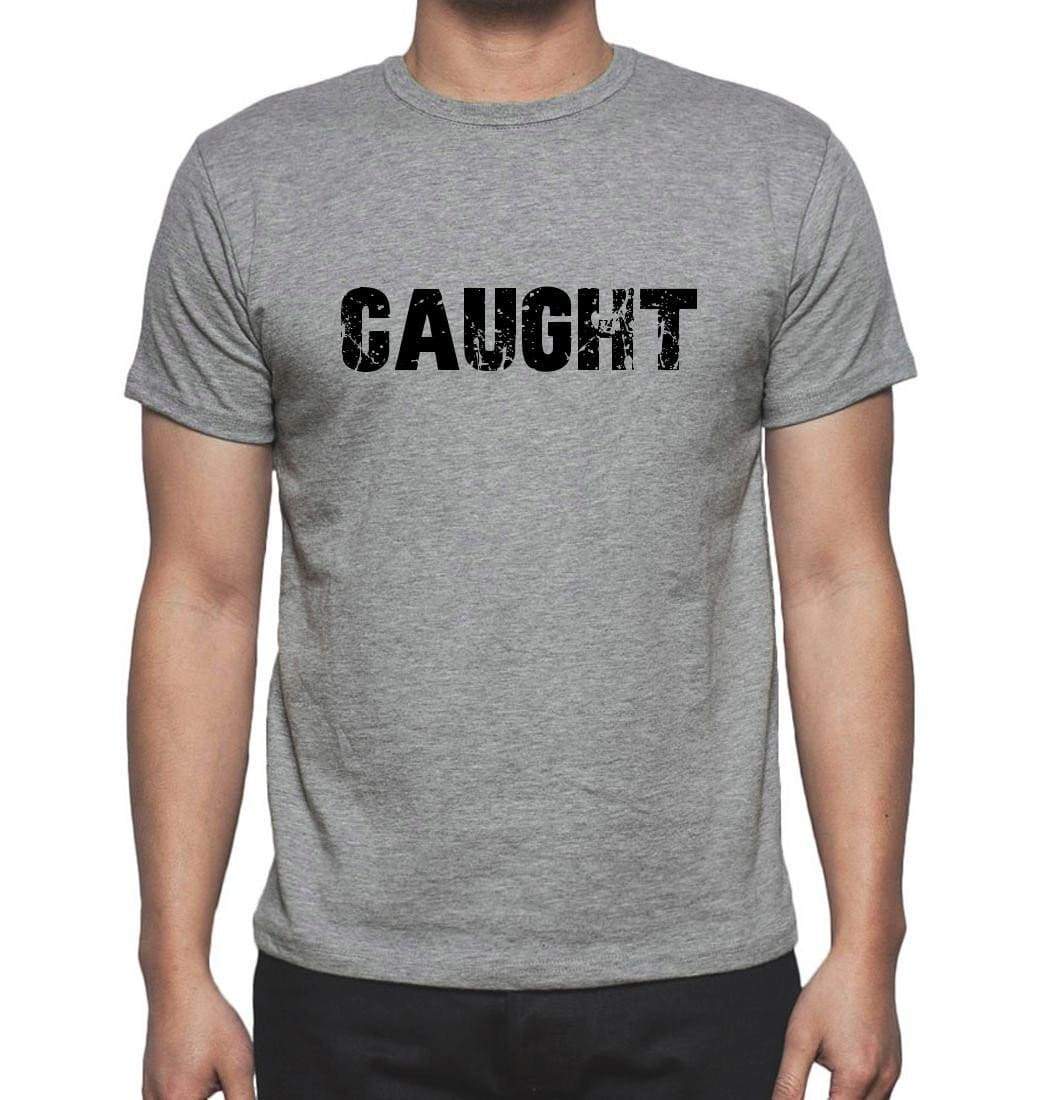 Caught Grey Mens Short Sleeve Round Neck T-Shirt 00018 - Grey / S - Casual