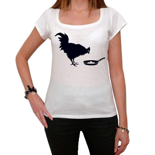 Chicken And The Egg Tshirt White Womens T-Shirt 00163