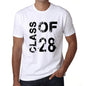 Class Of 28 Mens T-Shirt White Birthday Gift 00437 - White / Xs - Casual