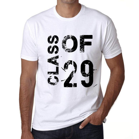 Class Of 29 Mens T-Shirt White Birthday Gift 00437 - White / Xs - Casual