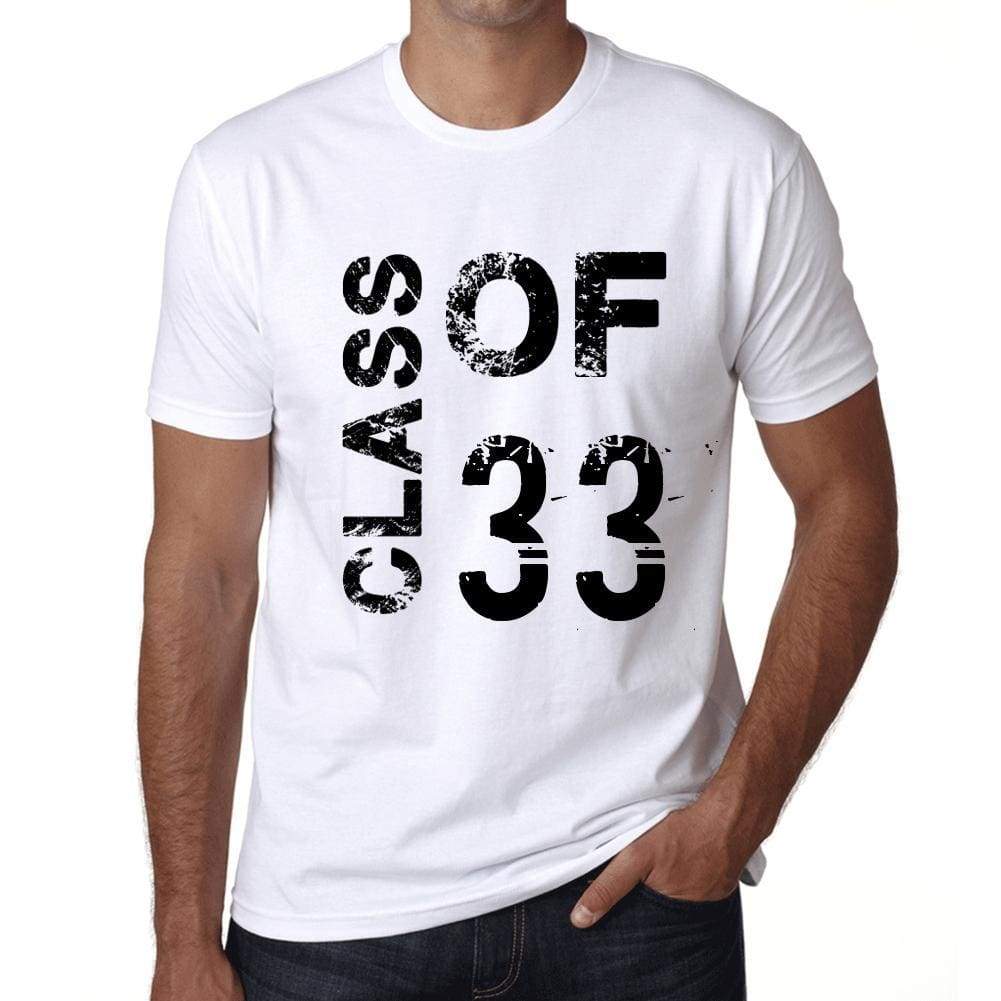 Class Of 33 Mens T-Shirt White Birthday Gift 00437 - White / Xs - Casual