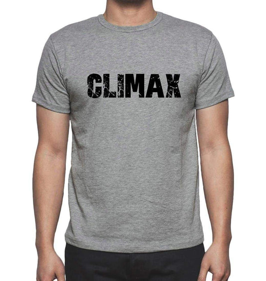 Climax Grey Mens Short Sleeve Round Neck T-Shirt 00018 - Grey / S - Casual