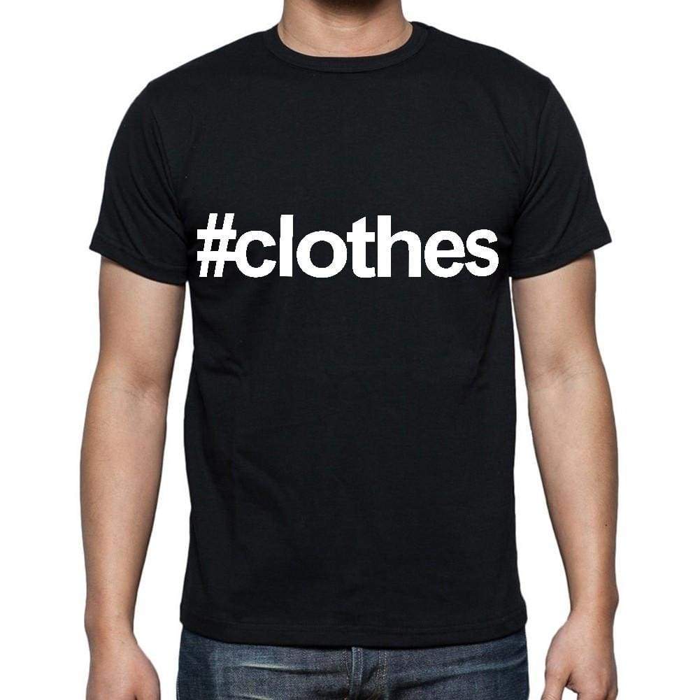 Clothes Mens Short Sleeve Round Neck T-Shirt Black T-Shirt En