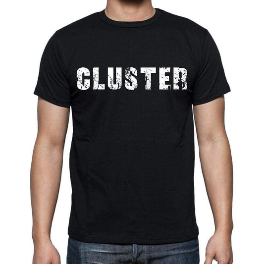 Cluster Mens Short Sleeve Round Neck T-Shirt Black T-Shirt En