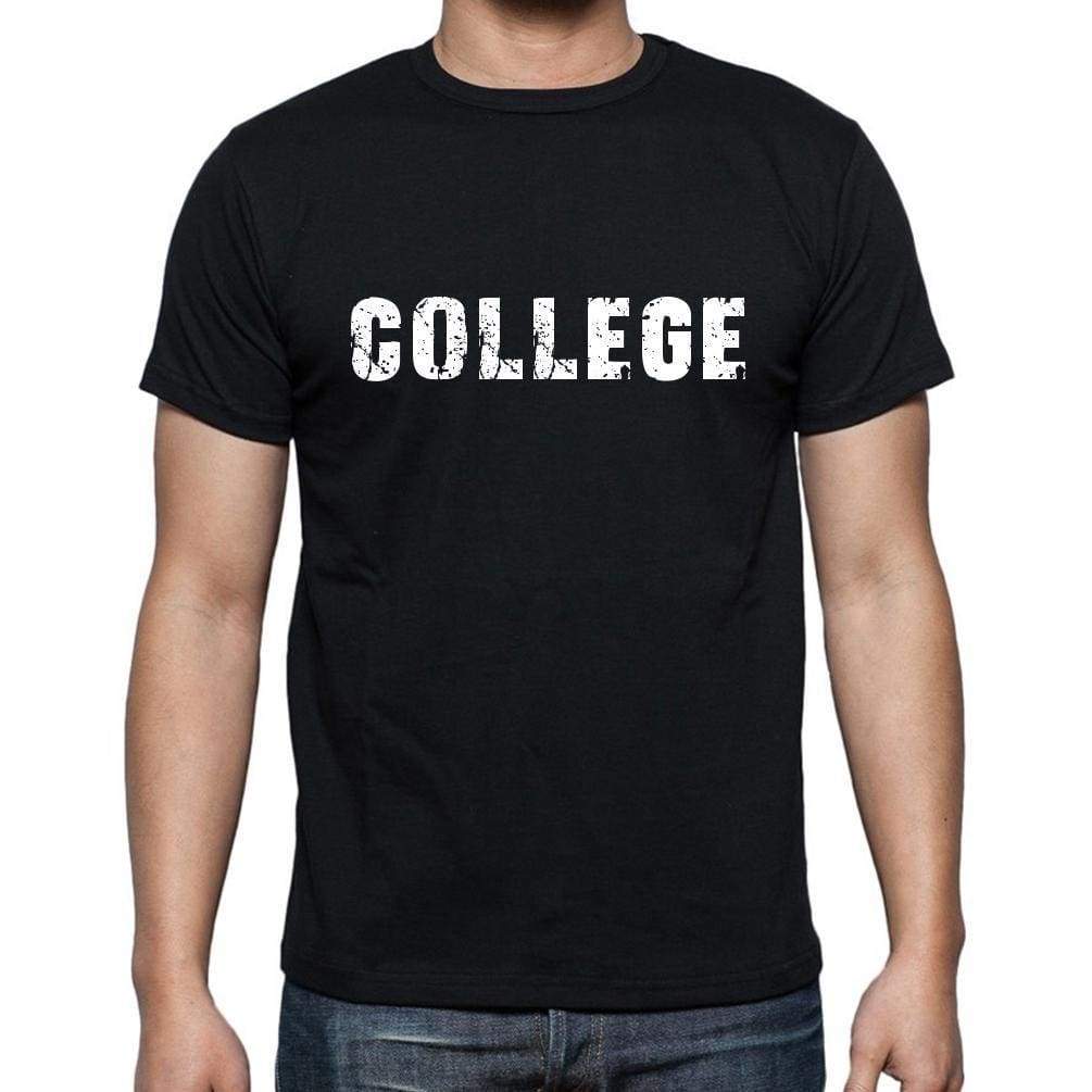 College Mens Short Sleeve Round Neck T-Shirt 00017 - Casual
