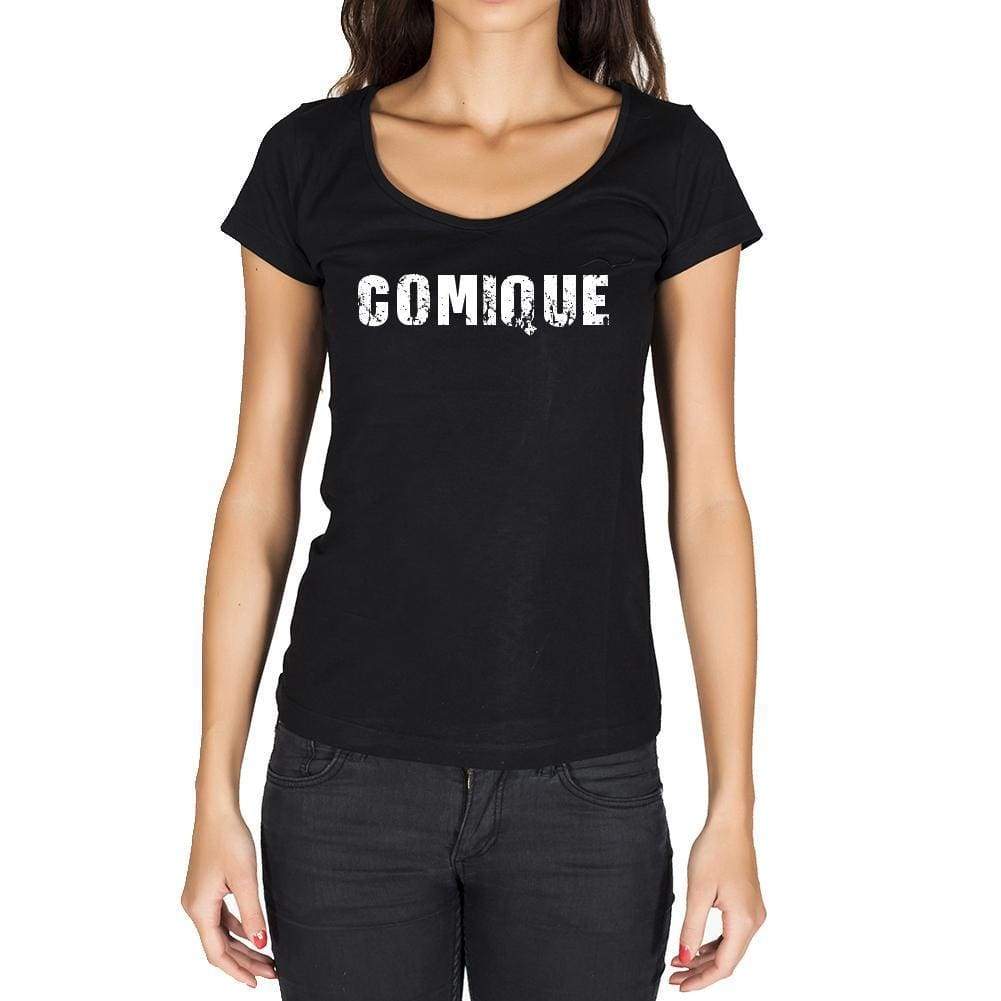 Comique French Dictionary Womens Short Sleeve Round Neck T-Shirt 00010 - Casual