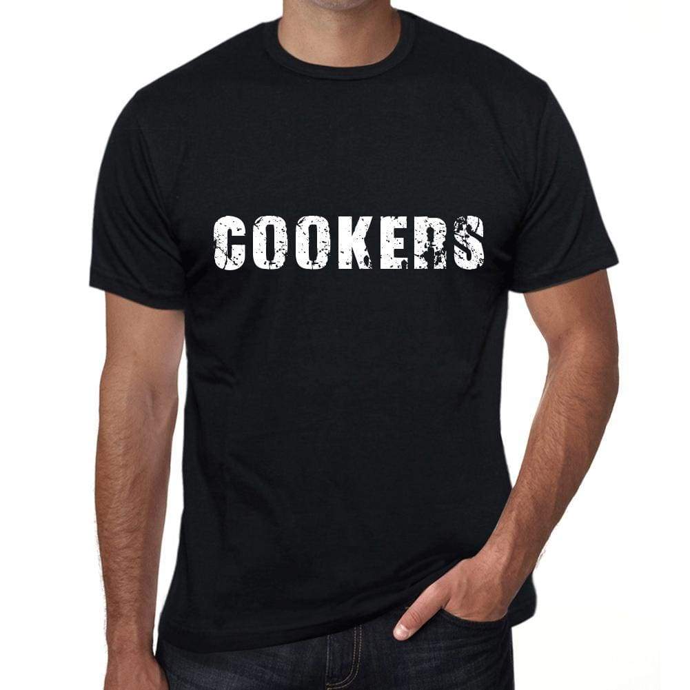 Cookers Mens Vintage T Shirt Black Birthday Gift 00555 - Black / Xs - Casual