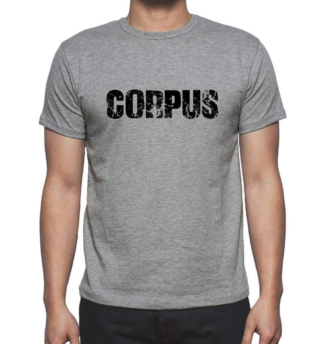 Corpus Grey Mens Short Sleeve Round Neck T-Shirt 00018 - Grey / S - Casual