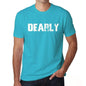 Dearly Mens Short Sleeve Round Neck T-Shirt 00020 - Blue / S - Casual