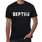 Depths Mens Vintage T Shirt Black Birthday Gift 00554 - Black / Xs - Casual