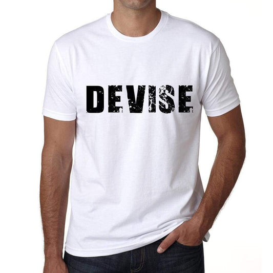 Devise Mens T Shirt White Birthday Gift 00552 - White / Xs - Casual