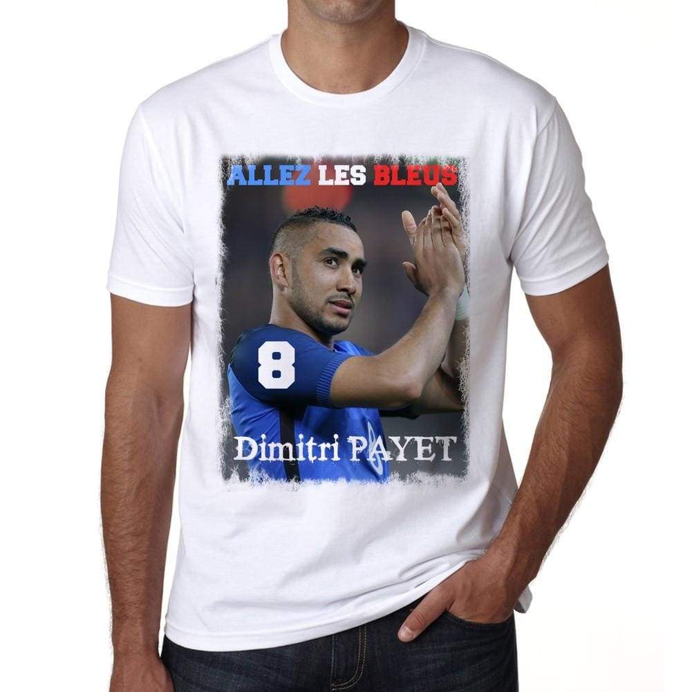 Dimitri Payet France Les Bleus T-Shirt Euro 2016 Tshirt Mens White Tee 100% Cotton 00184