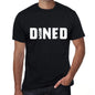Dined Mens Retro T Shirt Black Birthday Gift 00553 - Black / Xs - Casual