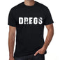 Dregs Mens Retro T Shirt Black Birthday Gift 00553 - Black / Xs - Casual