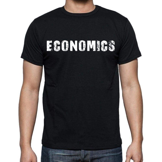 Economics Mens Short Sleeve Round Neck T-Shirt Black T-Shirt En