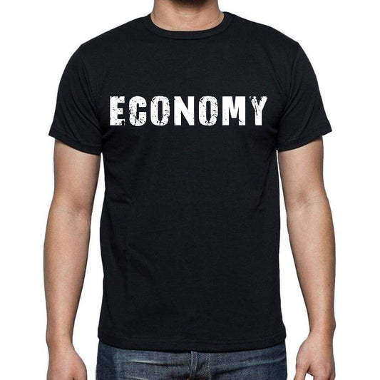 Economy Mens Short Sleeve Round Neck T-Shirt Black T-Shirt En