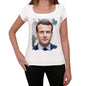 Emmanuel Macron Womens T-Shirt White Birthday Gift 00514 - White / Xs - Casual