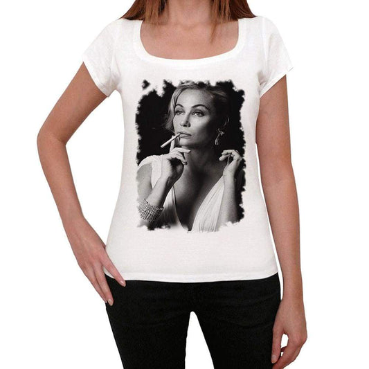 Emmanuelle Béart Womens T-Shirt White Birthday Gift 00514 - White / Xs - Casual