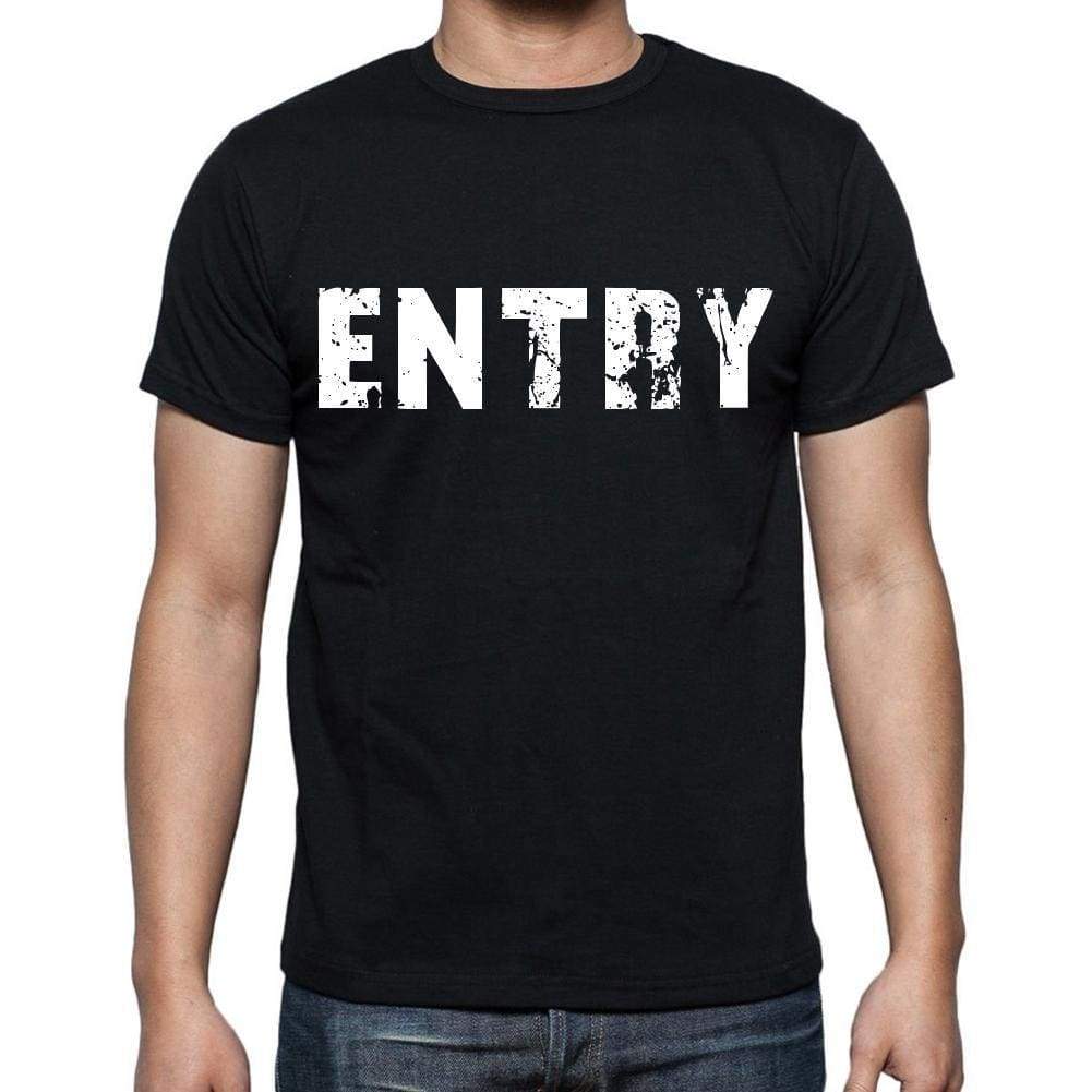 Entry Mens Short Sleeve Round Neck T-Shirt Black T-Shirt En