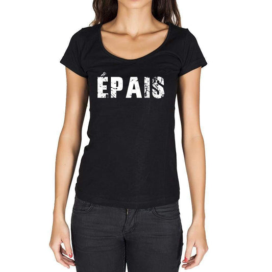 Épais French Dictionary Womens Short Sleeve Round Neck T-Shirt 00010 - Casual