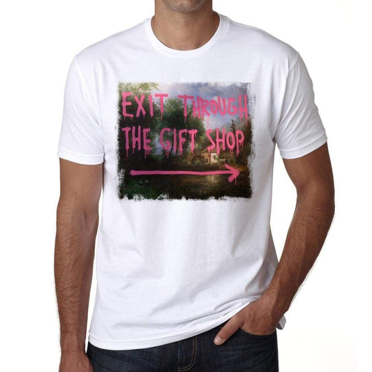 Exit Through The Gift Shop Mens Tee White 100% Cotton 00164
