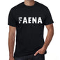Faena Mens Retro T Shirt Black Birthday Gift 00553 - Black / Xs - Casual