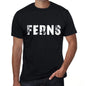 Ferns Mens Retro T Shirt Black Birthday Gift 00553 - Black / Xs - Casual