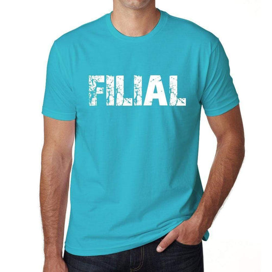 Filial Mens Short Sleeve Round Neck T-Shirt - Blue / S - Casual