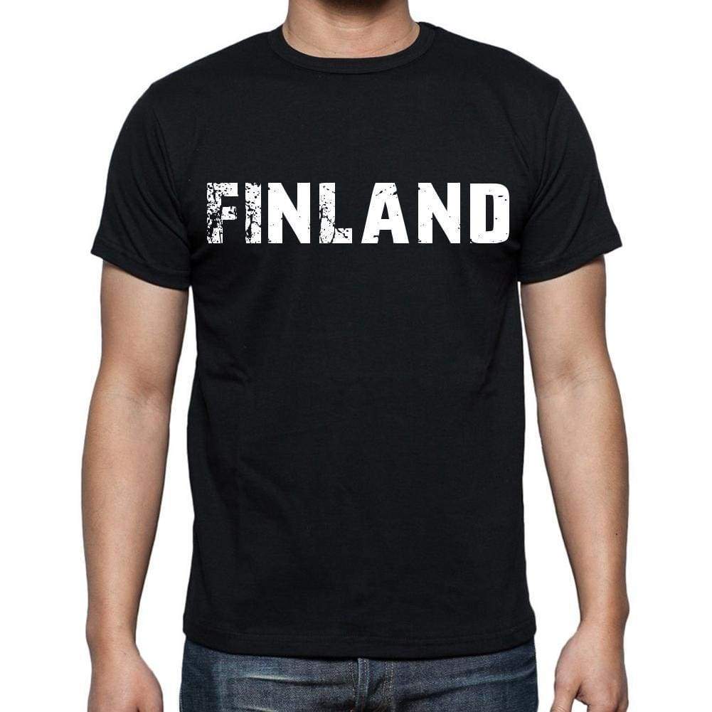 finland T-Shirt for men <span>Short Sleeve</span> <span>Round Neck</span> Black t shirt for men - ULTRABASIC