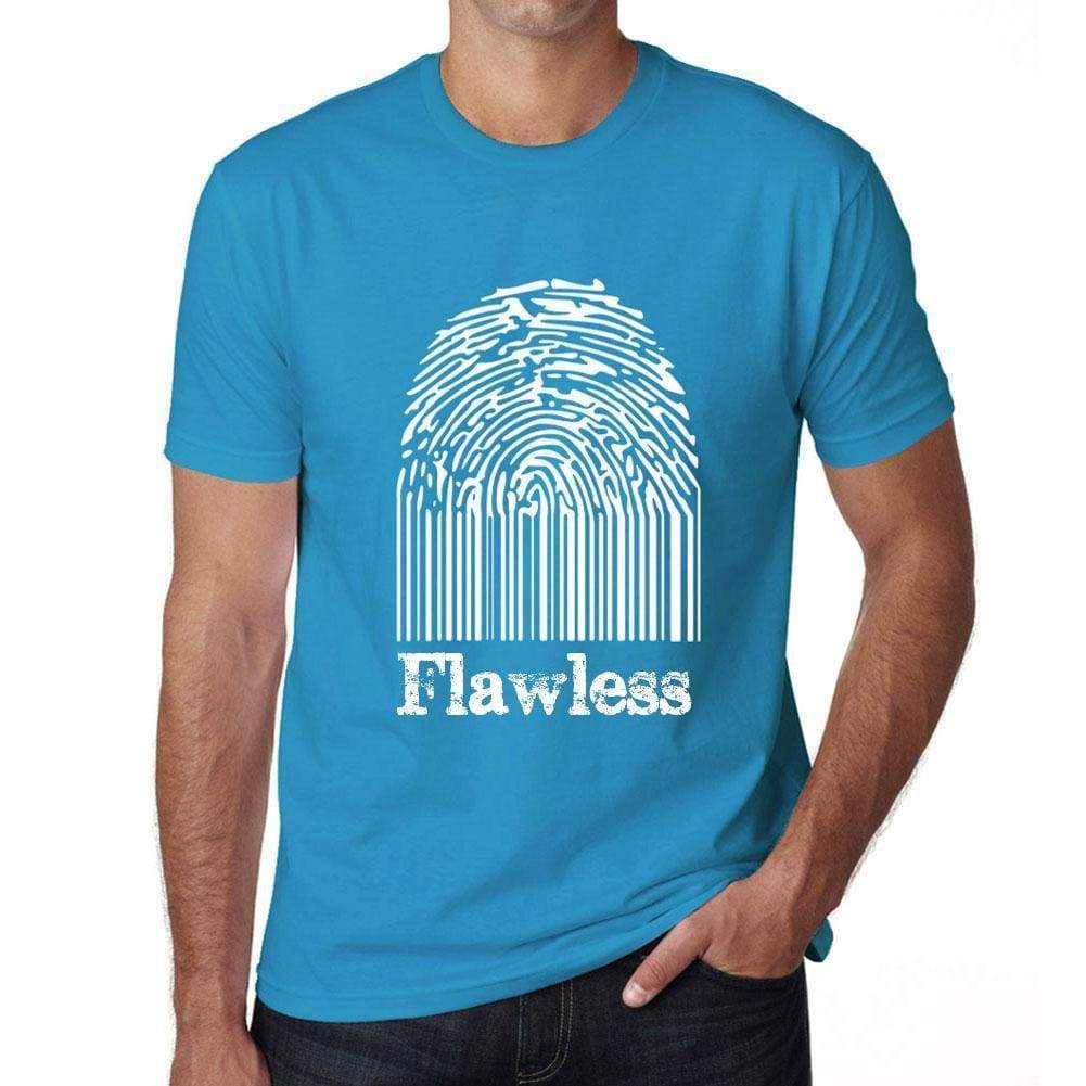 Flawless Fingerprint Blue Mens Short Sleeve Round Neck T-Shirt Gift T-Shirt 00311 - Blue / S - Casual