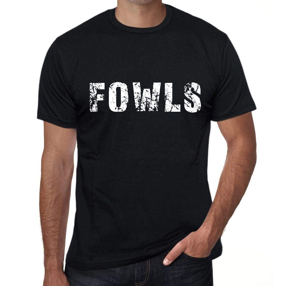 Fowls Mens Retro T Shirt Black Birthday Gift 00553 - Black / Xs - Casual