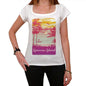 Genovesa Island Escape To Paradise Womens Short Sleeve Round Neck T-Shirt 00280 - White / Xs - Casual